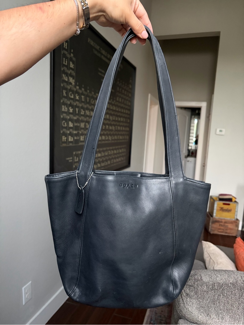 Coach Leather Tote Bag